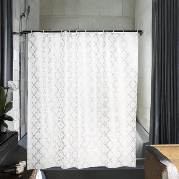 Kuber Industries 6x6 Ft Waterproof Shower Curtains for Stylish Bathroom Privacy