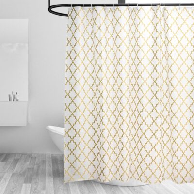 Kuber Industries Waterproof Shower Curtains for Stylish Bathroom Wall Dividers