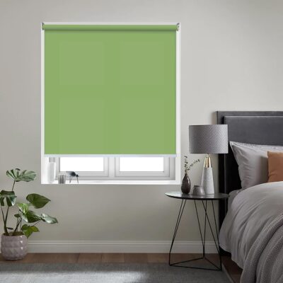 Light Green Colornest Roller Blinds – UV Protection for Home & Office