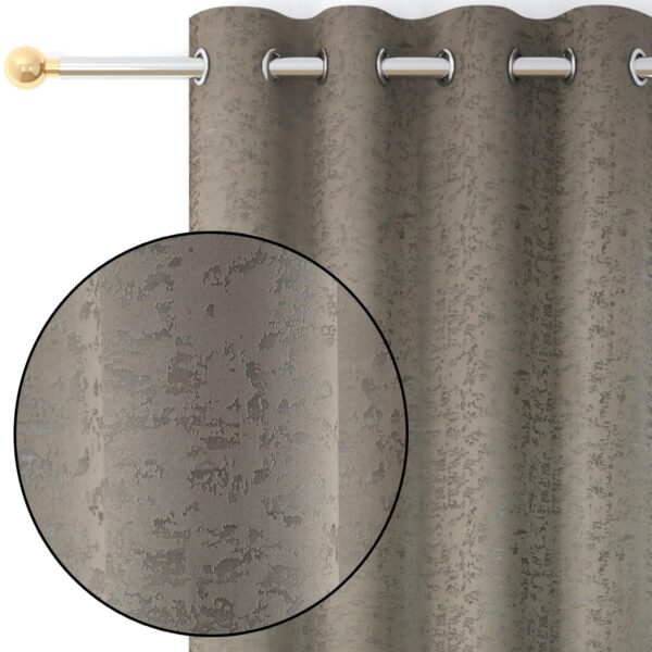 Luxurious Blackout Curtains for Living Room and Bedroom - Grey Set of 2