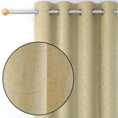 Luxurious Light Beige Blackout Curtains for Living Room and Bedroom