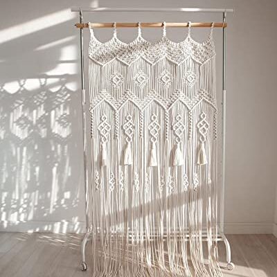 Macrame Door Curtain 36×80: Elegant Wedding Backdrop & Home Decor Solution