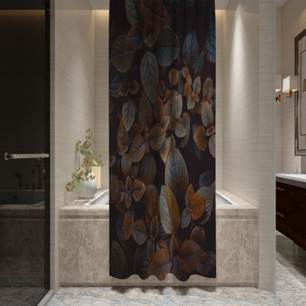 Mold-Proof Waterproof Shower Curtain with Hooks - Stylish & Washable Design