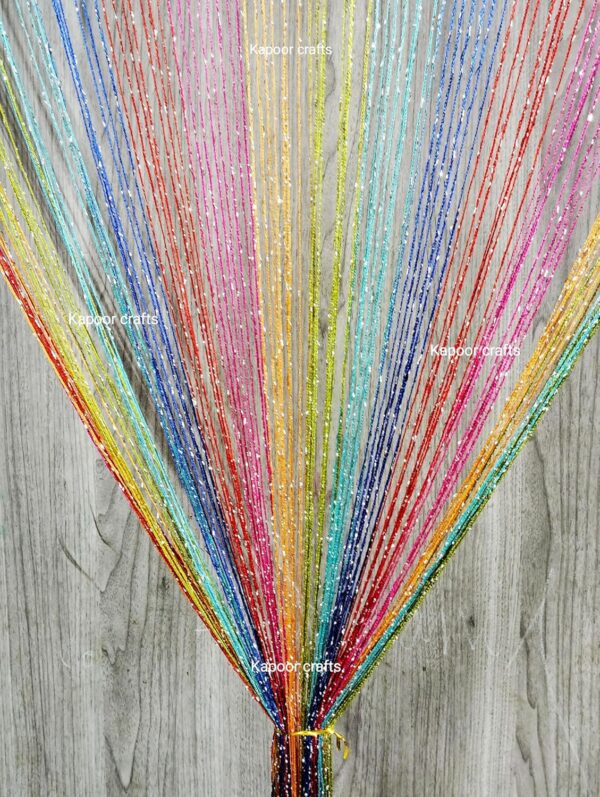 Multicoloured Washable String Thread Curtain for Stylish Room Dividers