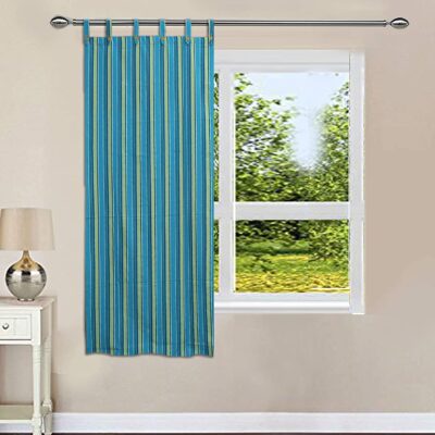 Nissi Cotton Door Curtain in Blue Green – Stylish and Versatile Home Decor