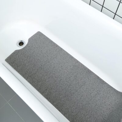 Non-Slip Soft PVC Loofah Bath Mat for Safe and Stylish Bathrooms