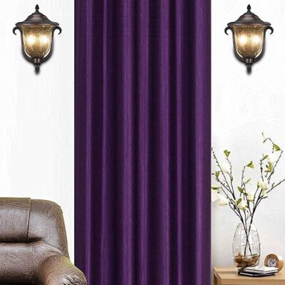 Parda Sansar Purple Polyester Eyelet Curtain for Stylish Home Decor