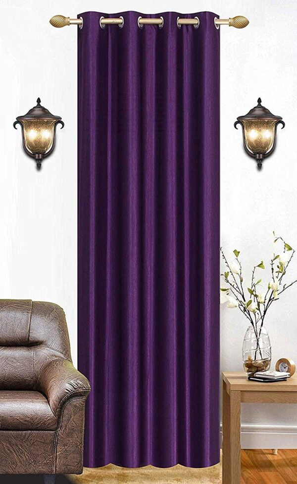 Parda Sansar Purple Polyester Eyelet Curtain for Stylish Home Decor