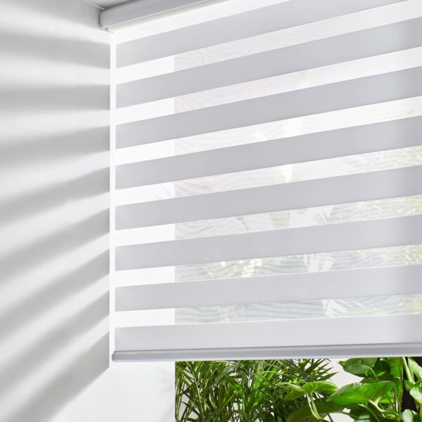 Persilux Cordless Zebra Blinds: Stylish Dual Layer Light Control Shades for Windows