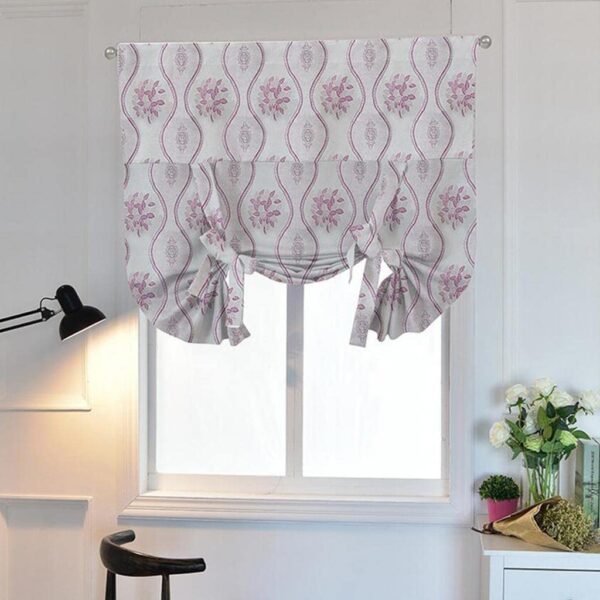 Pinakine Double-Sided Jacquard Blackout Roman Shades for Elegant Window Treatments