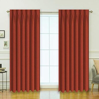 Polyester Both Sided Blackout Curtains for Room Darkening – 2 Panels