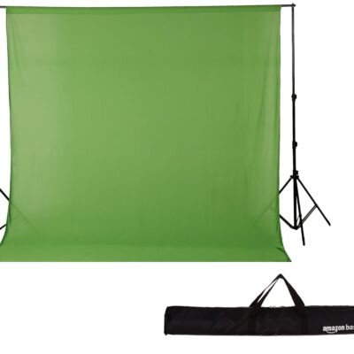 Portable Green Backdrop Photography Kit – Adjustable Studio Stand and Carry Bag