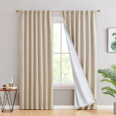 Premium Blackout Curtains – Thermal Insulated, Noise-Reducing, Full Room Darkening