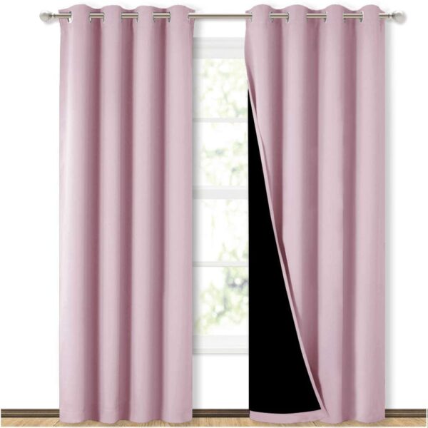 Premium Blackout Curtains for Bedroom - 100% Light Blocking & Noise Reducing