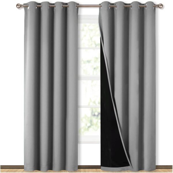 Premium Full Blackout Curtains for Total Darkness and Soundproofing in Bedrooms