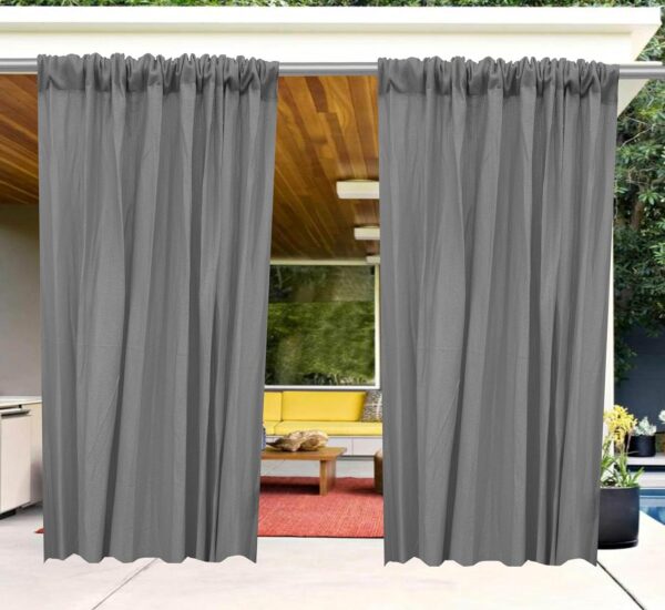 Premium Grey HDPE Balcony Curtains for Sun Blockage and UV Protection