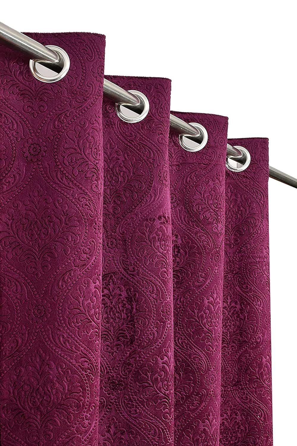 Elevate Your Home Decor with Premium Velvet Room Darkening Curtains in Wine