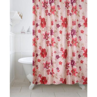 Premium Waterproof Polyester Shower Curtain with 12 Hooks – 180×200 cm