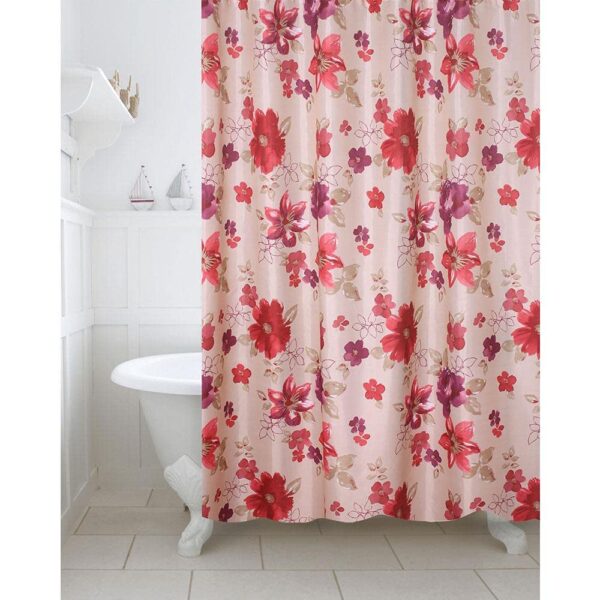 Premium Waterproof Polyester Shower Curtain with 12 Hooks - 180x200 cm