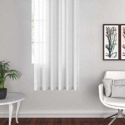 Premium White Linen Sheer Curtains for Light and Airy Home Decor