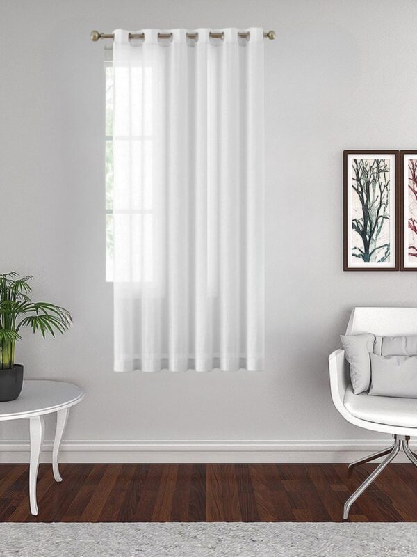 Premium White Linen Sheer Curtains for Light and Airy Home Decor