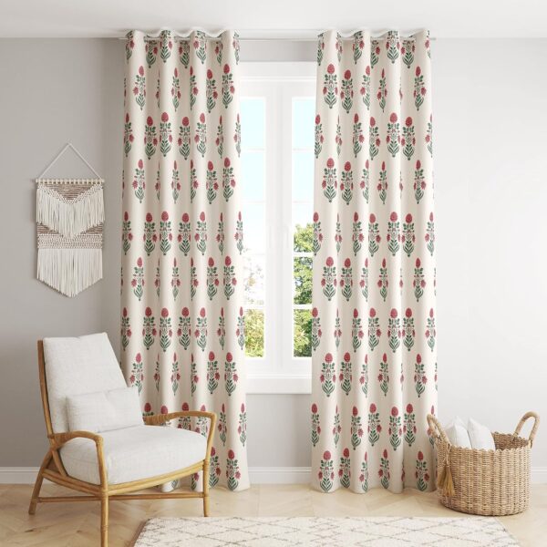 Rajput Royal Heritage 9 Feet Cotton Curtains for Elegant Living Spaces