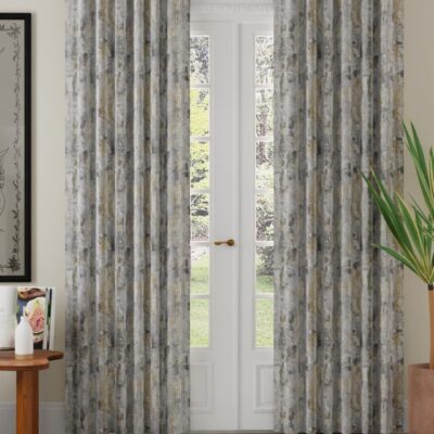 Room Darkening Door Curtains – Pack of 2, 7 Feet Long, Beige