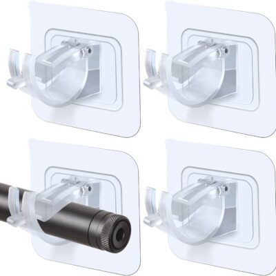 Self-Adhesive Curtain Rod Holder: Easy, No-Drill Solution for Home & Office