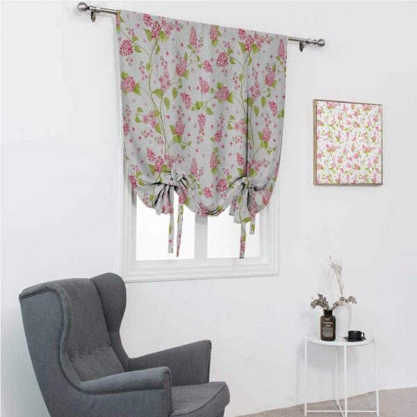 Shabby Chic Roman Shades with Floral Design for Stylish Window Decor