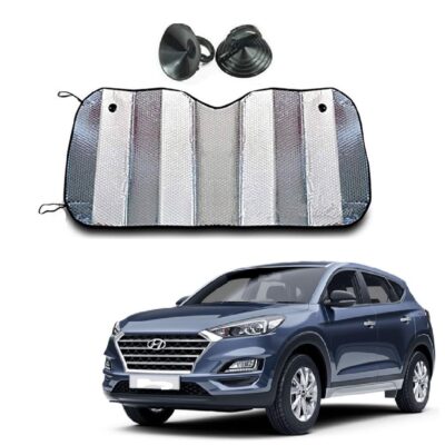 Silver Foil Car Sunshade Film for Tucson Windshield UV Protection Curtain