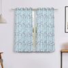 Solimo Leaf Print Polyester Curtains - Light-Filtering, 5 Feet, Pack of 2