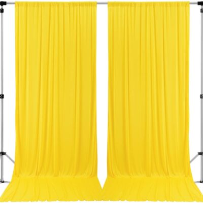 Stookin 10×10 Polyester Backdrop Curtains for Weddings and Home Decor