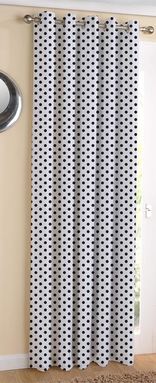 Stylish AIRWILL Cotton Polka Dot Blackout Curtains for Room Darkening Solutions