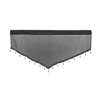 Stylish Black Short Curtain Valance for Home, Office, and Restaurant Decor