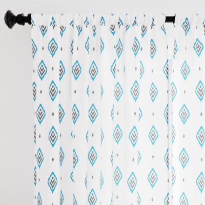 Stylish Encasa XO Light-Filtering Curtains for Kitchen and Living Room Decor