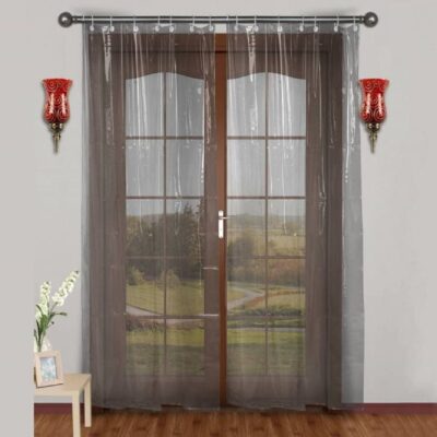 Stylish Glittering Stars PVC Curtains: 54×84 Inches for Modern Spaces