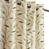 Stylish Green Polyester Grommet Curtains - Washable Pack of 2, 5 Feet