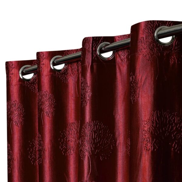 Stylish Maroon Thermal Insulated Curtains for Bedroom and Living Room