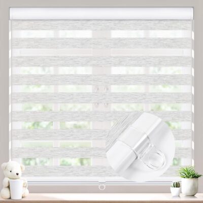 Stylish MiLin Roller Window Shades: Enhance Your Home with Cordless Zebra Blinds