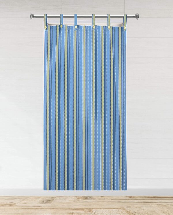 Stylish Nissi Blue Single Door Curtain (200x120cm) for Elegant Spaces