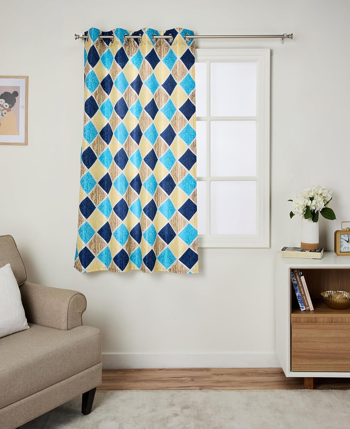 Stylish Solimo Aqua Polyester Curtains: Elevate Your Home Decor Effortlessly