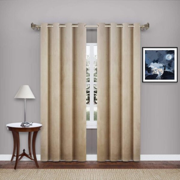 Stylish Suede Velvet Blackout Curtains for Living Room and Bedroom Decor