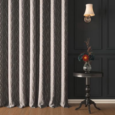 Stylish Thermal Insulated Blackout Door Curtains Set for Living Room Decor