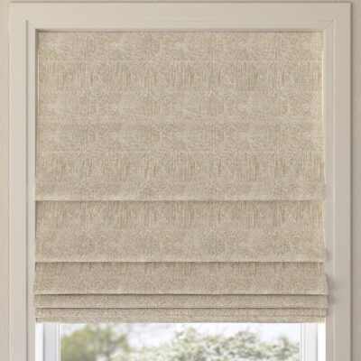 Stylish Total Blackout Cordless Roman Shade in Beige – 27″ x 64″