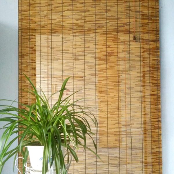 Stylish Zlovne Retro Bamboo Blinds for Living Room and Balcony Decor