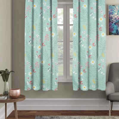 Super Soft Microfiber Cotton Grommet Curtains for Living Room – 48×60 Inches