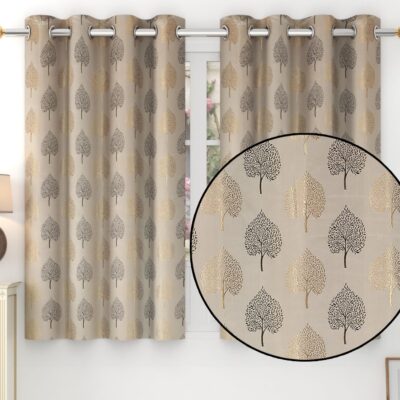 Supreme Betel Leaf Curtains: 80% Room Darkening Coffee Window Drapes