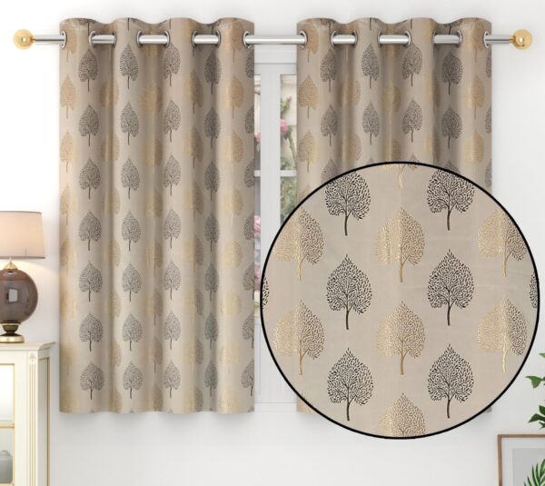 Supreme Betel Leaf Curtains: 80% Room Darkening Coffee Window Drapes