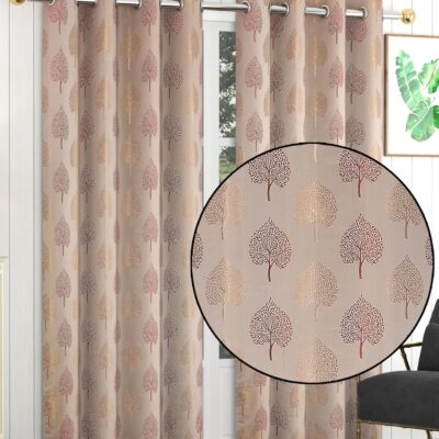 Supreme Betel Leaf Polyester Curtains: 80% Room Darkening for Your Home