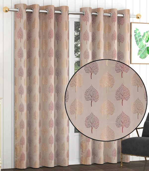 Supreme Betel Leaf Polyester Curtains: 80% Room Darkening for Your Home